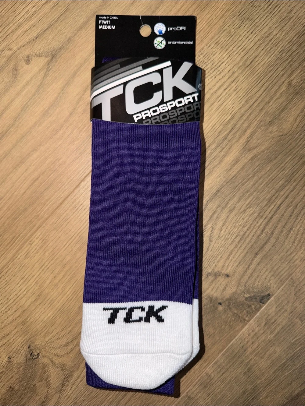 TCK ProSport Over the Calf Tube Socks - Purple/White